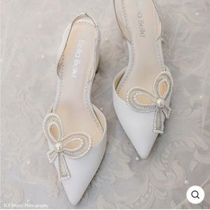 Kayla Bella Belle | Block Heel | Pearl Bow